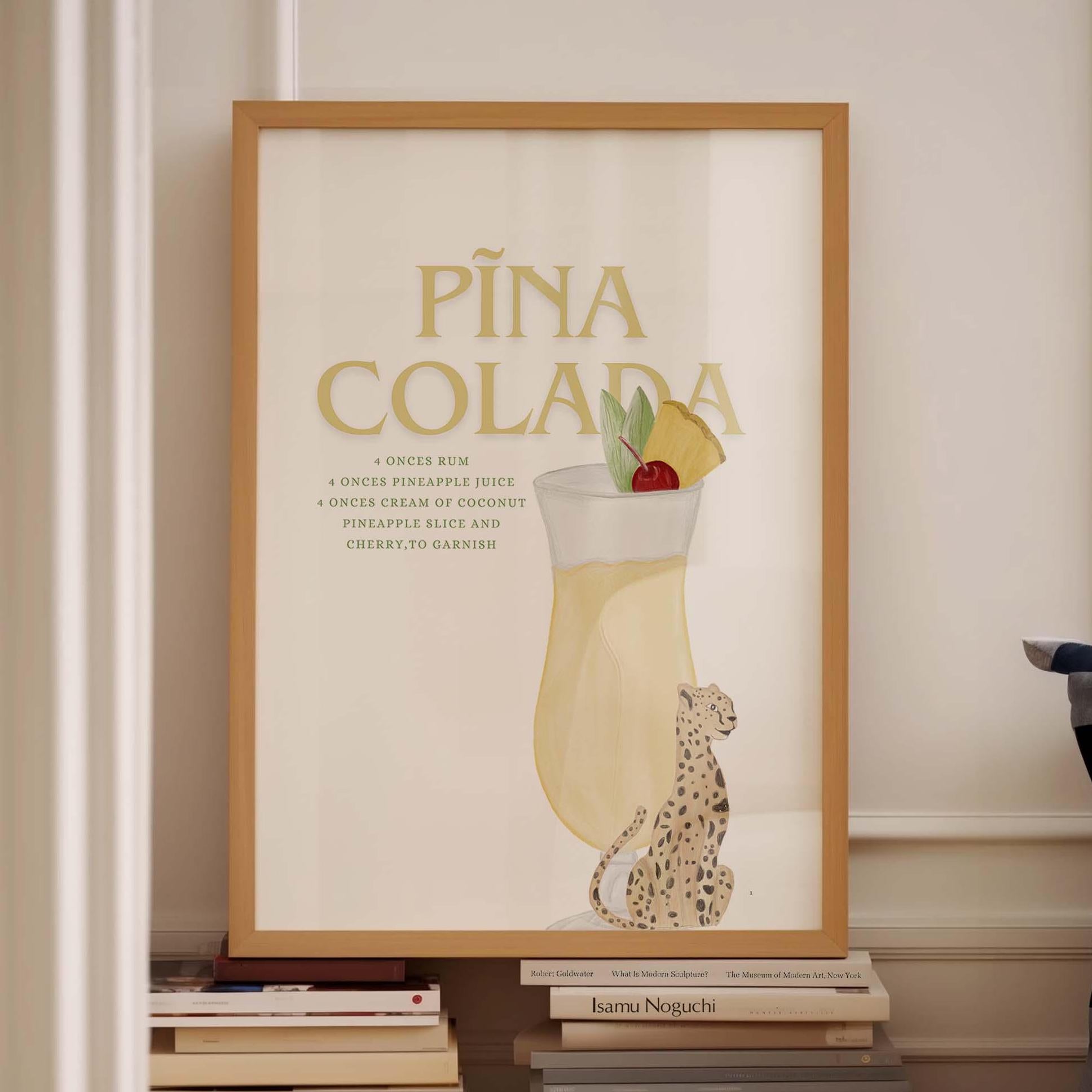 Pina Colada Cocktail Wall Print