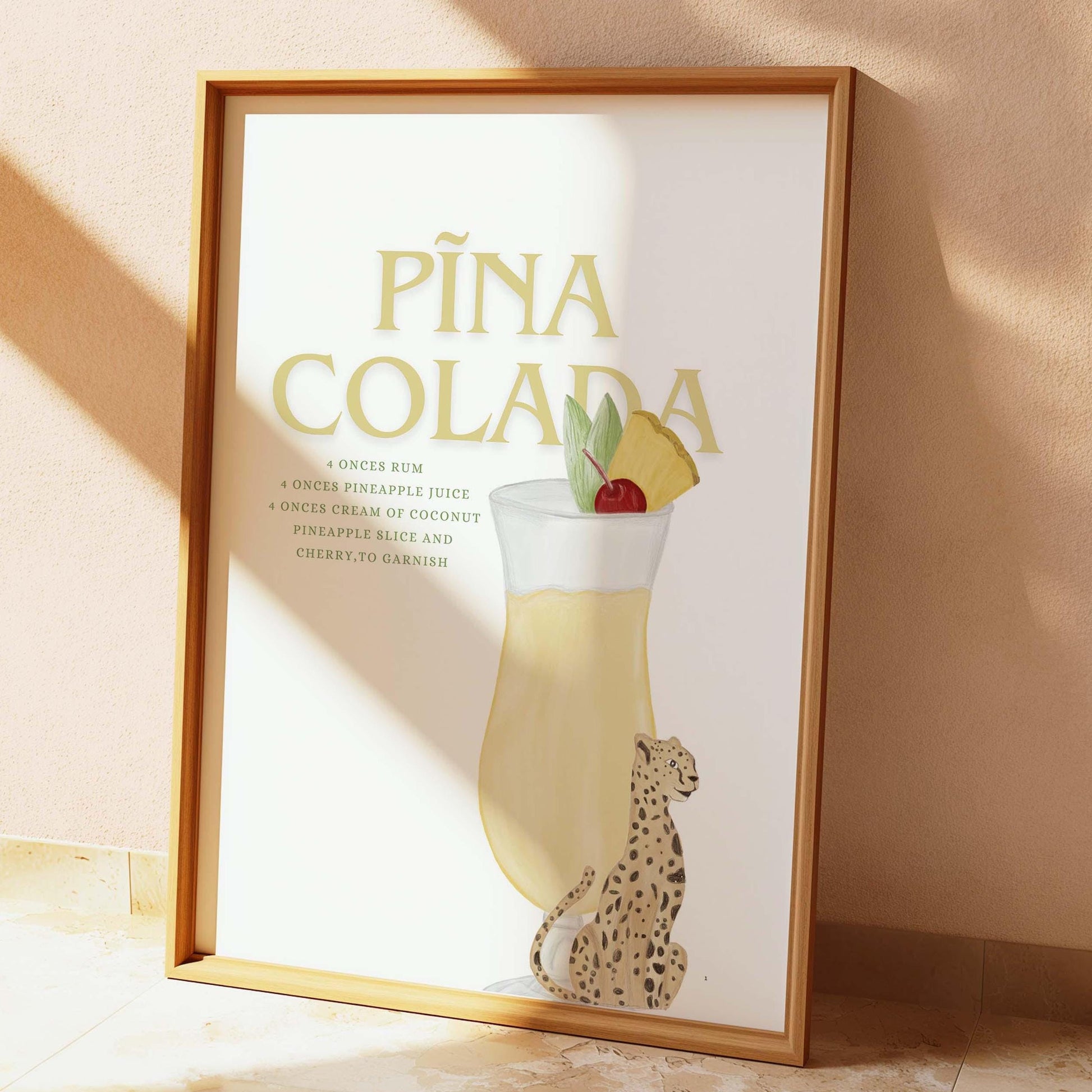 Pina Colada Cocktail Wall Print