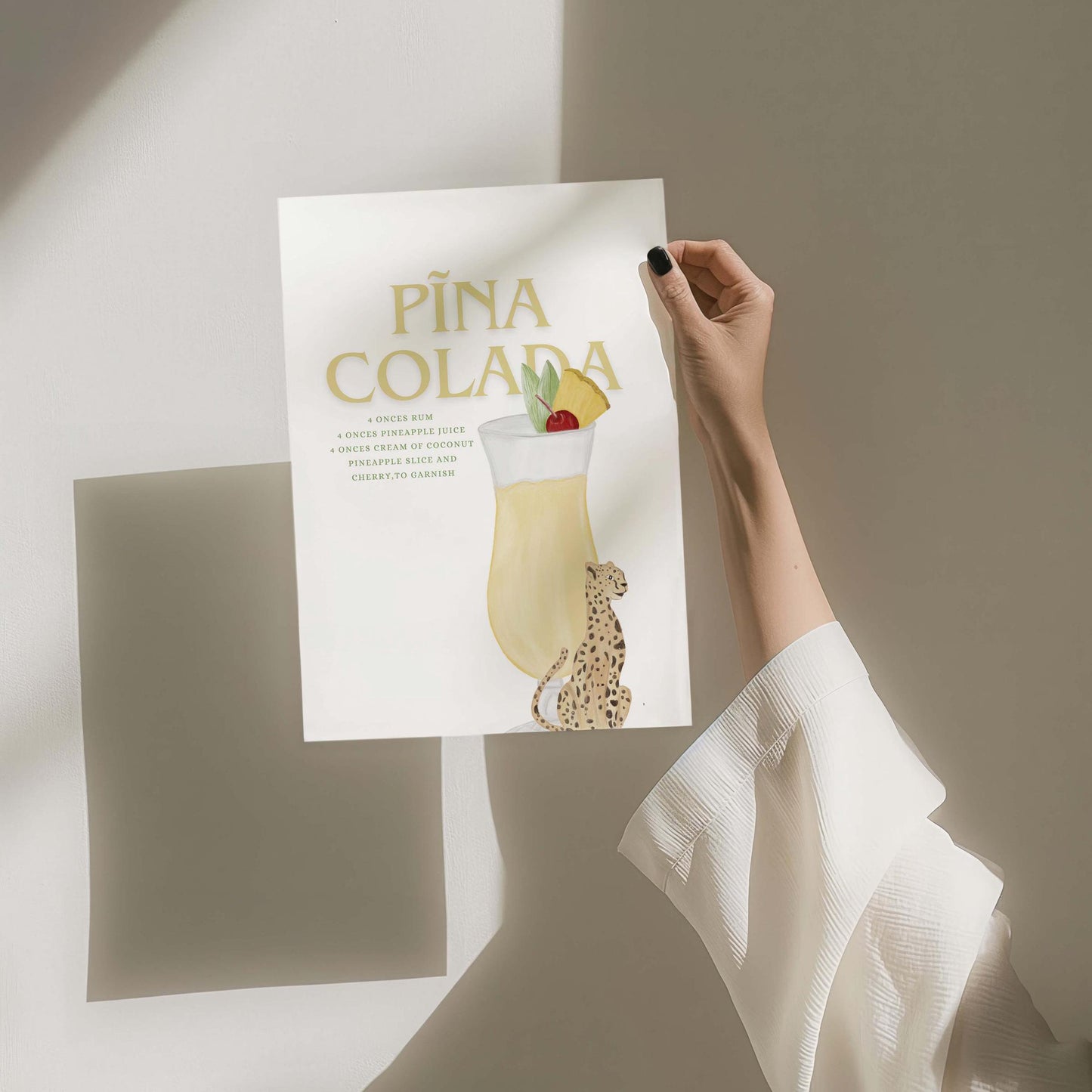 Pina Colada Cocktail Art Print