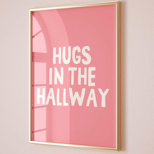 Hugs In The Hallway Art Print