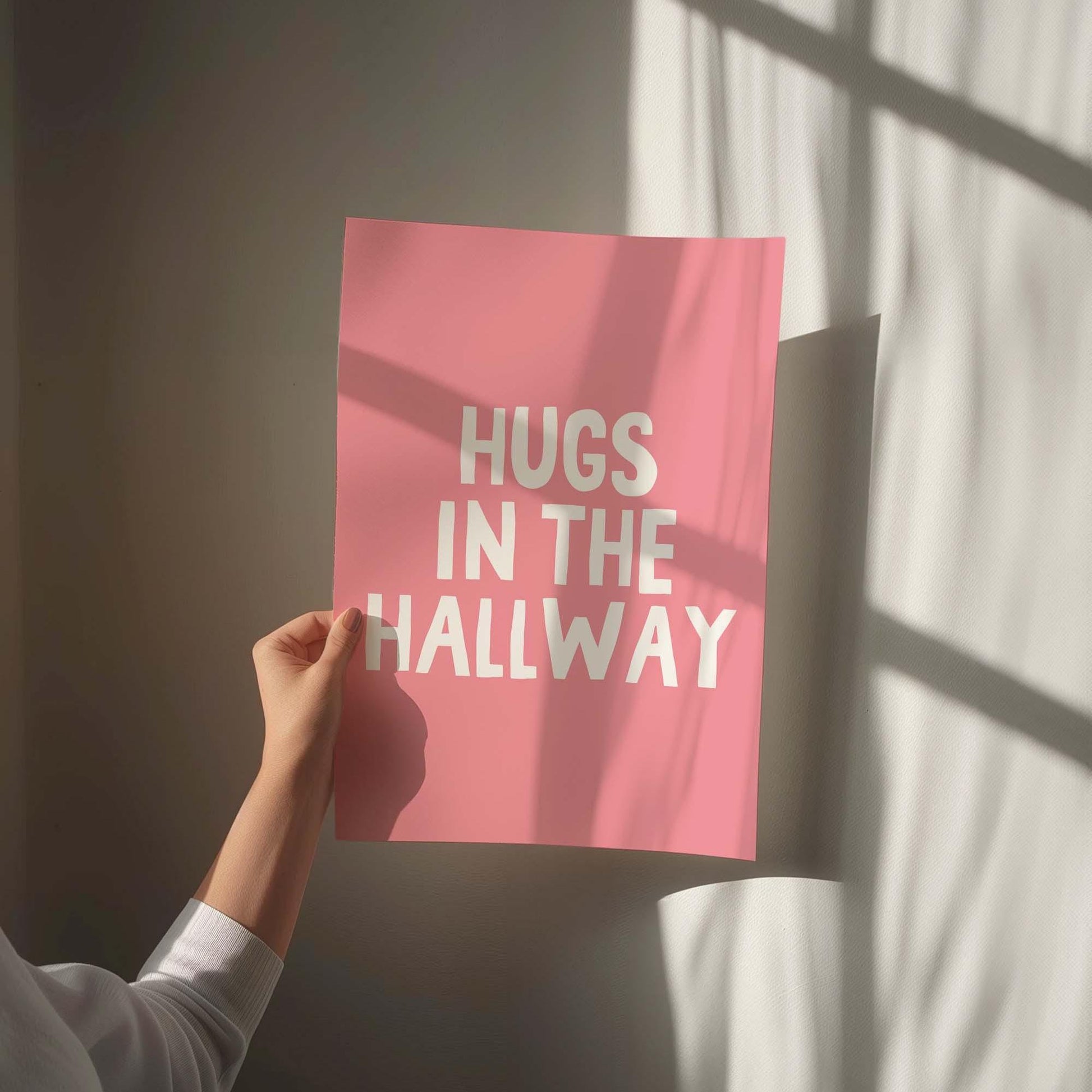 Hugs In The Hallway Art Print