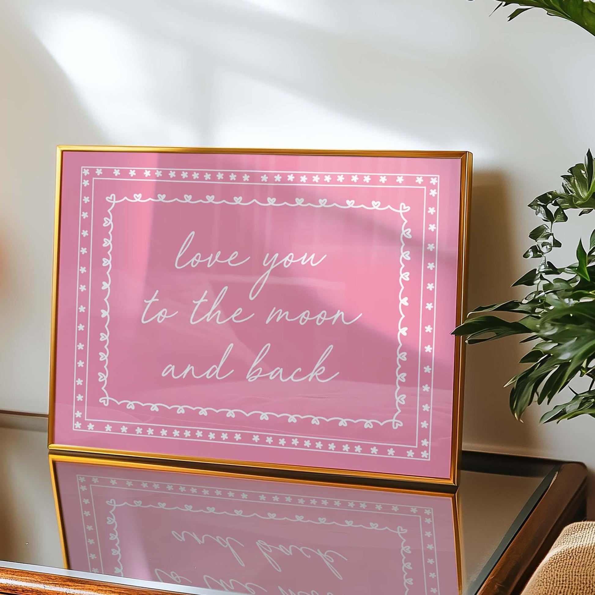 Love You To The Moon And Back Art Print