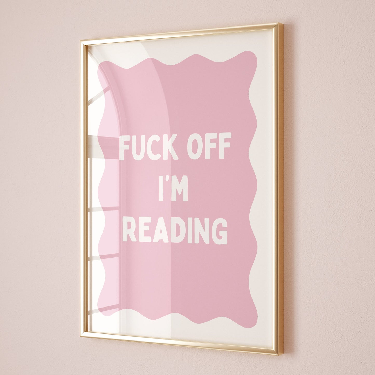 Fuck Off I'm Reading, Unframed Card Art Print