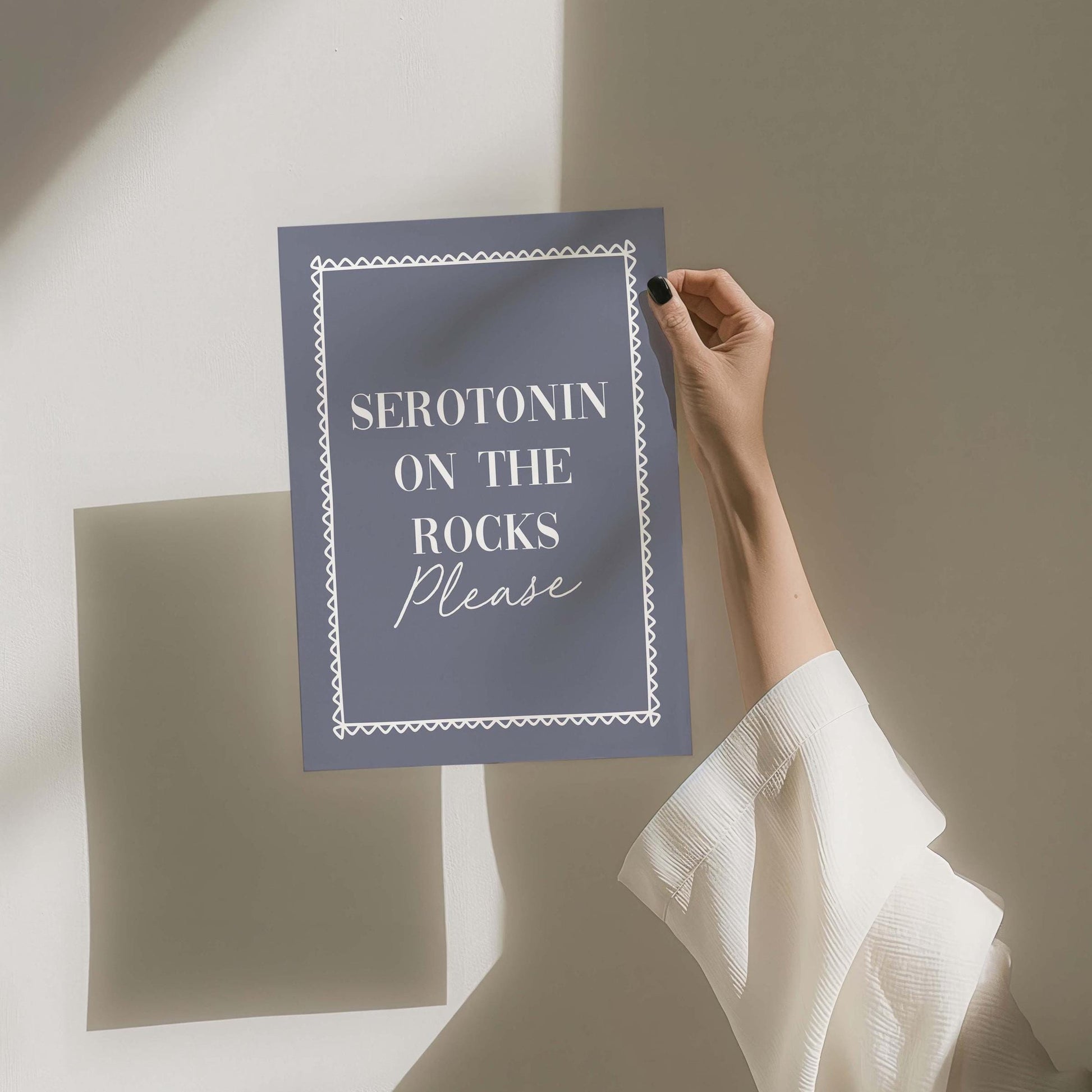 Serotonin On The Rocks Print