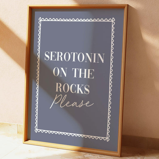 Serotonin On The Rocks Wall Print