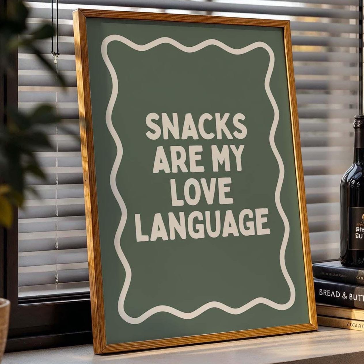 Snacks Are My Love Language Art Print