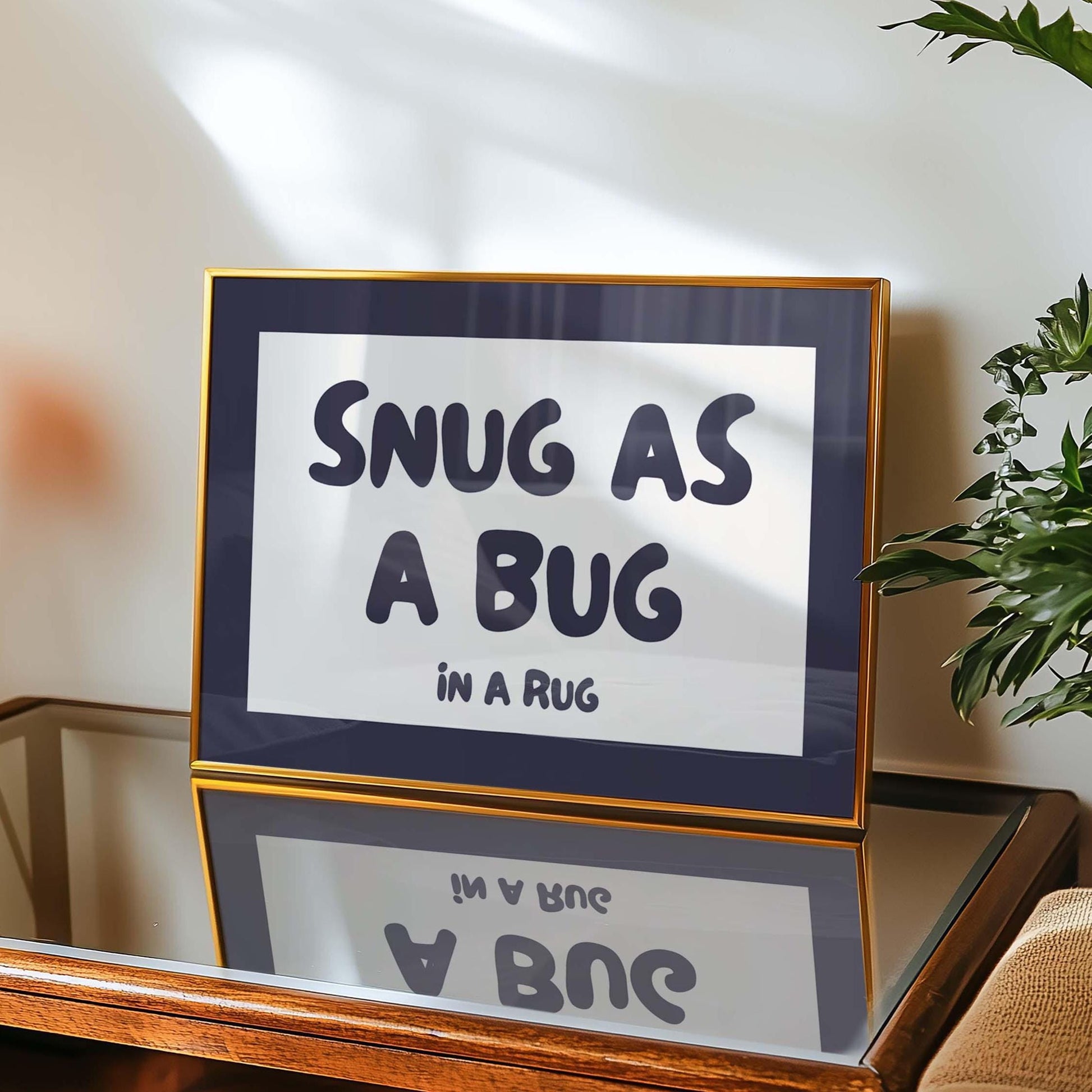 snug as a bug in a rug landscape wall art print