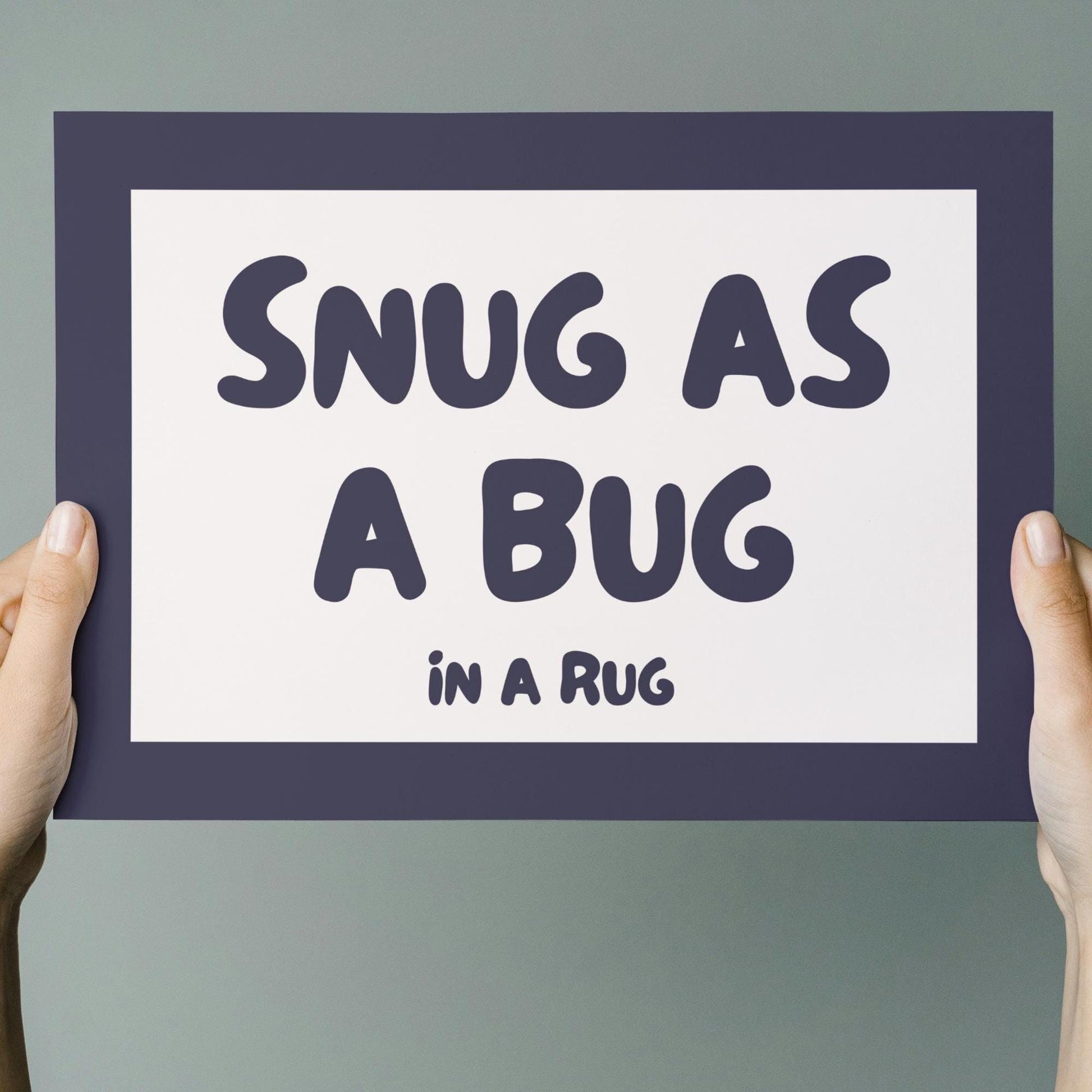 snug as a bug in a rug landscape wall art print