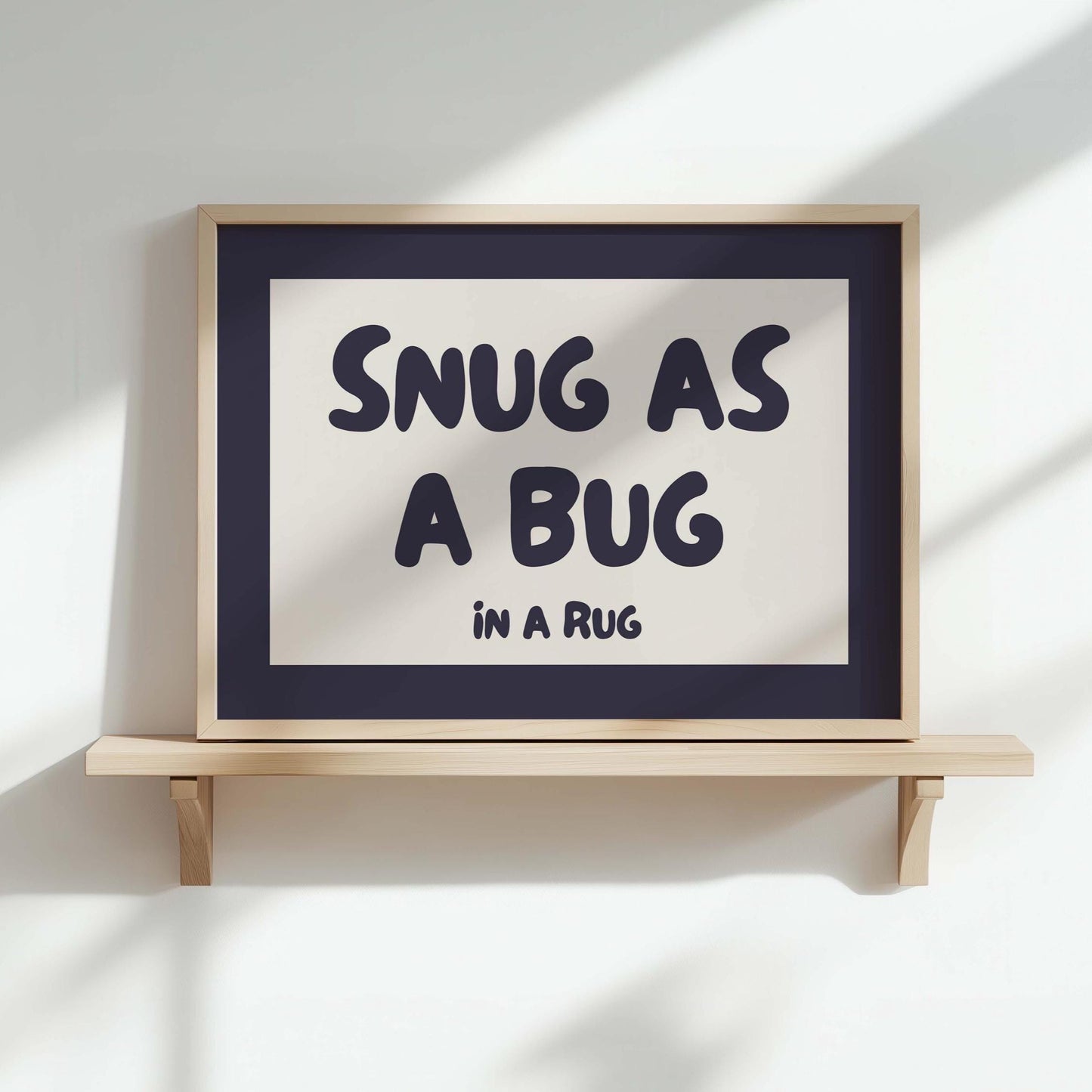 snug as a bug in a rug landscape wall art print