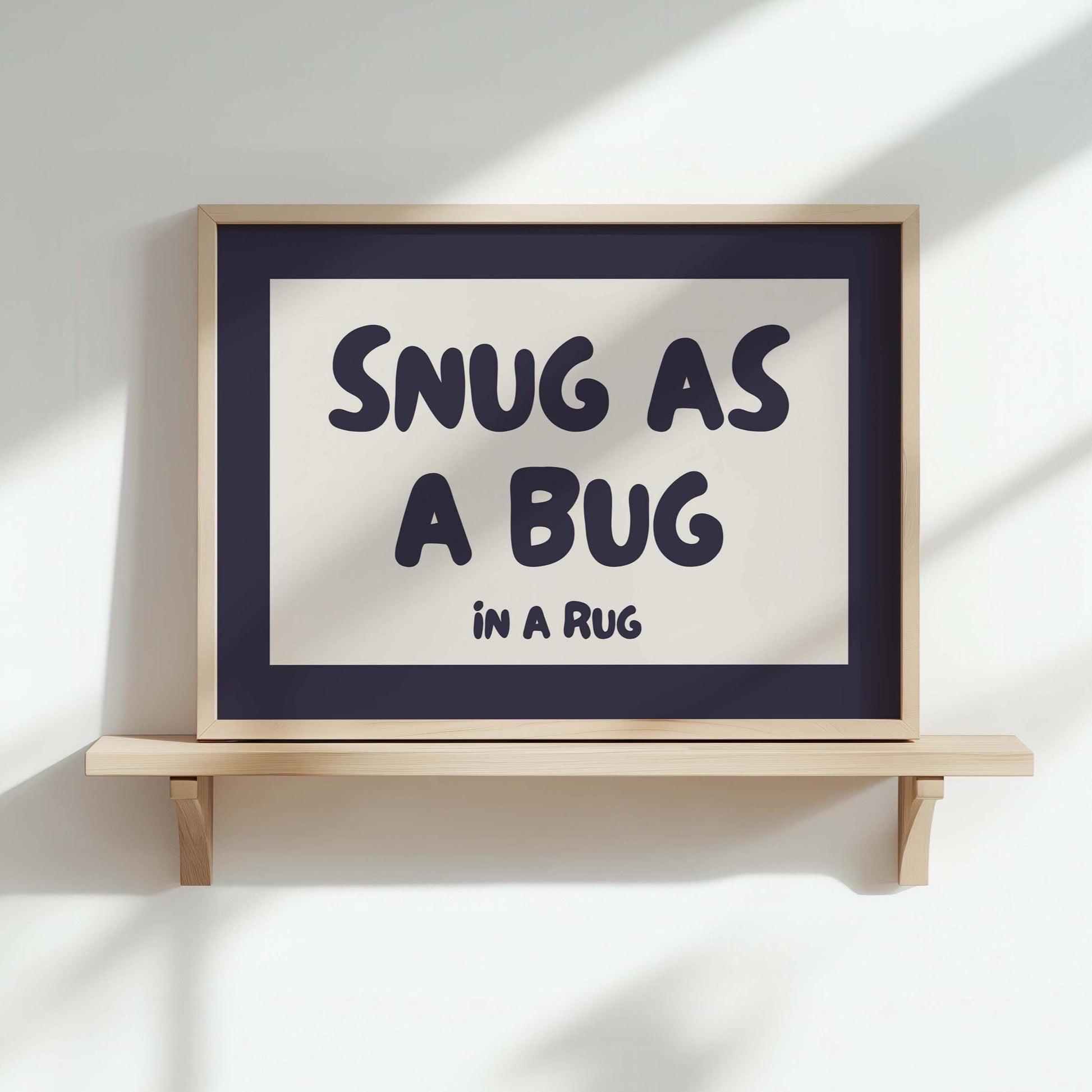 snug as a bug in a rug landscape wall art print