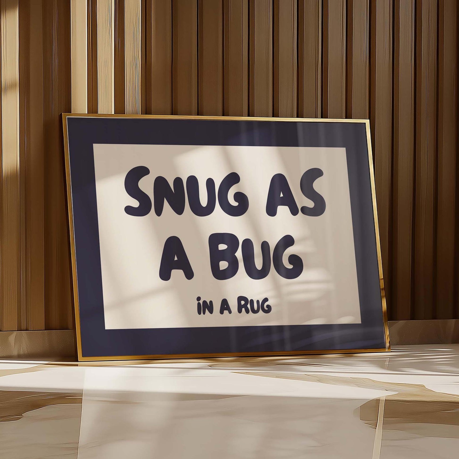 snug as a bug in a rug landscape wall art print