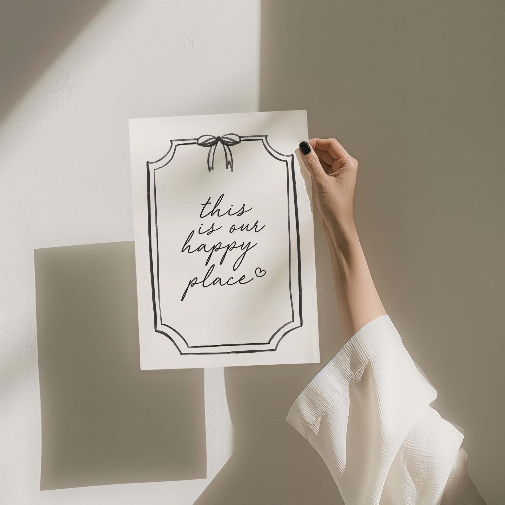 This Is Our Happy Place Wall Art Print