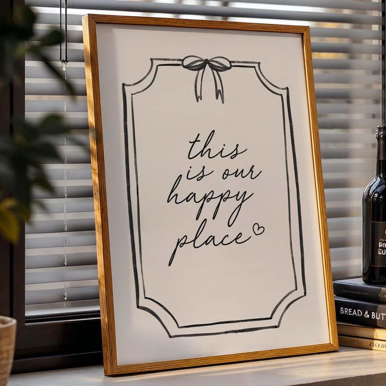 This Is Our Happy Place Wall Art Print