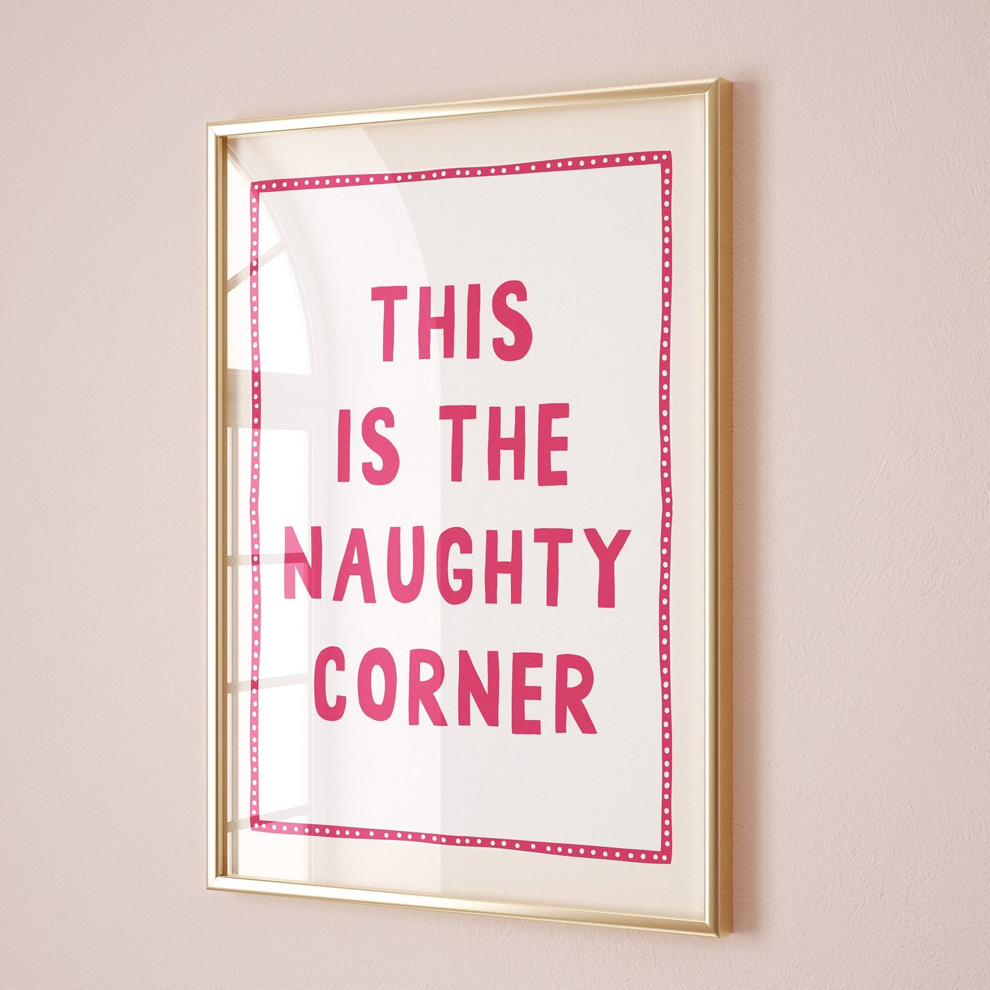 naughty corner card art print