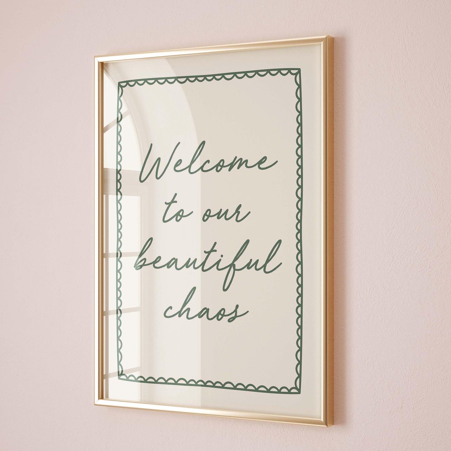 Welcome To Our Beautiful Chaos Wall Art Print
