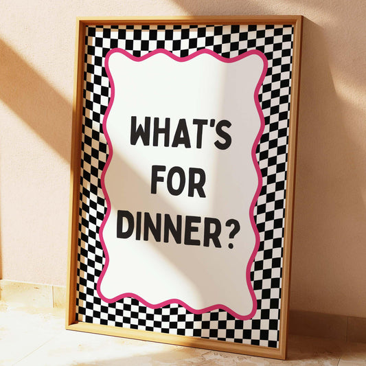 Whats For Dinner Wall Print