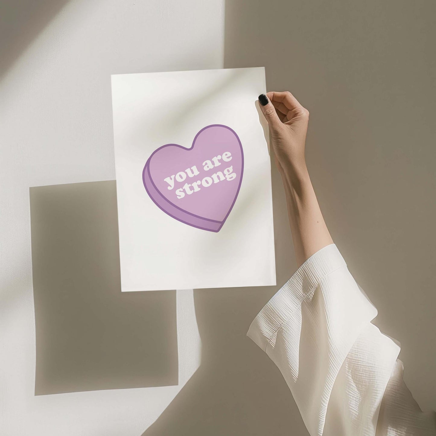 you are strong wall print