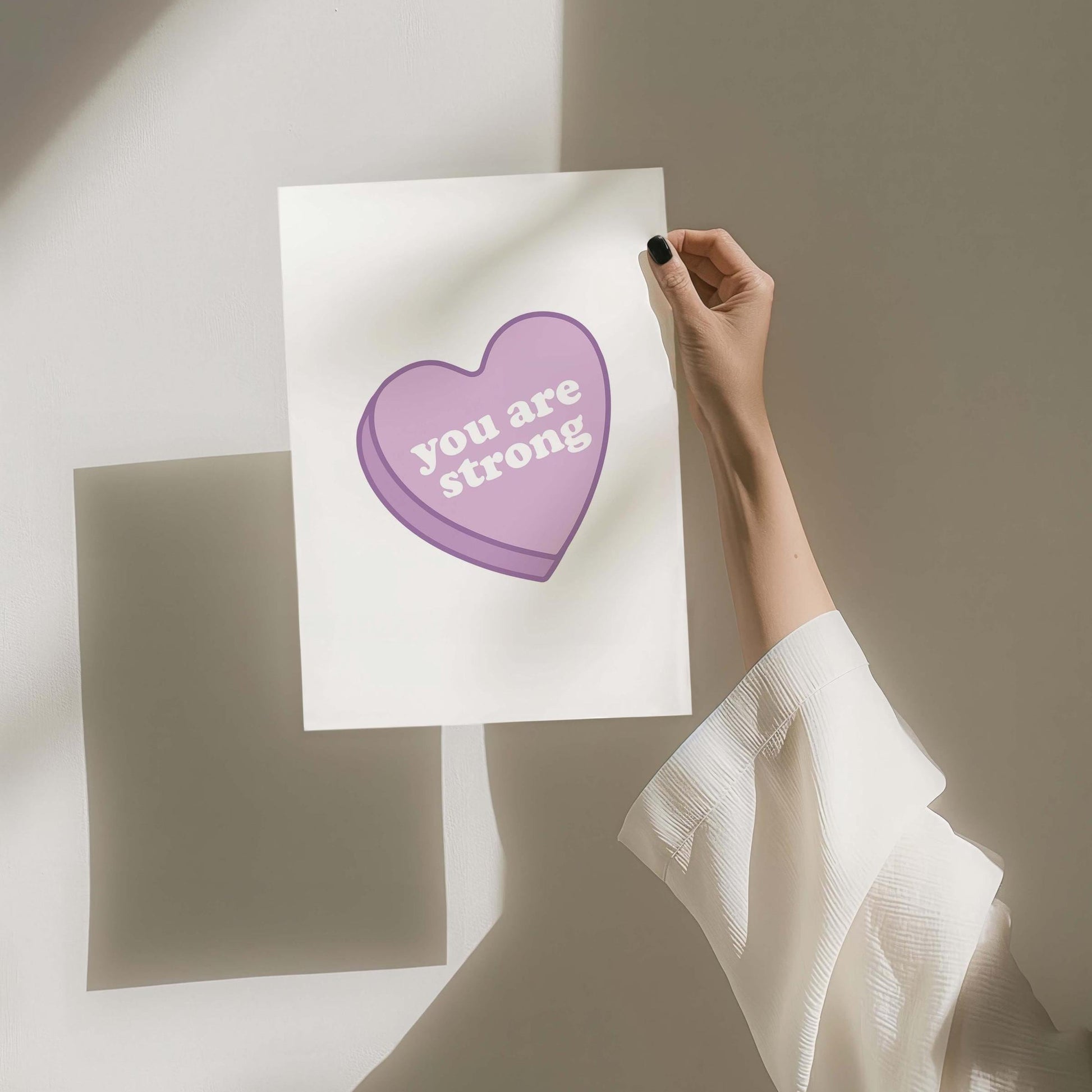 you are strong wall print