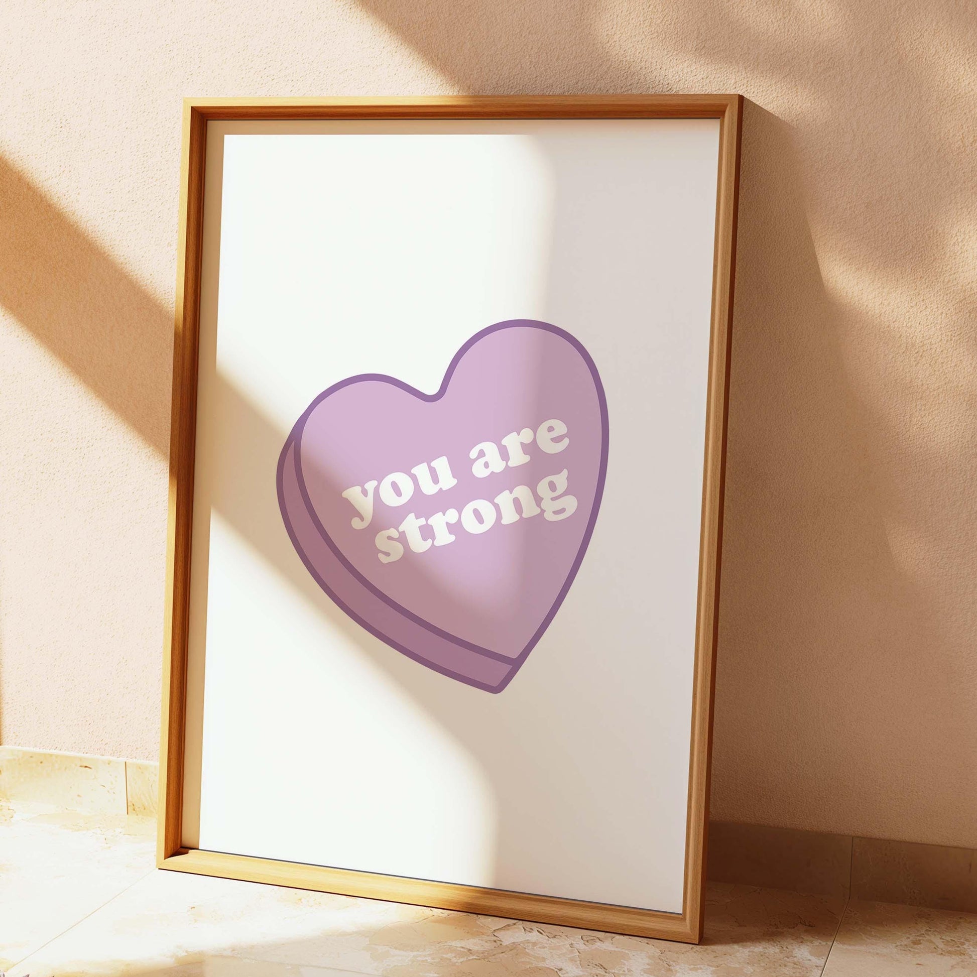 you are strong wall print