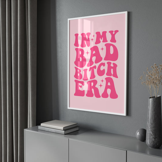 In My Bad Bitch Era Pink Unframed Card Art Print