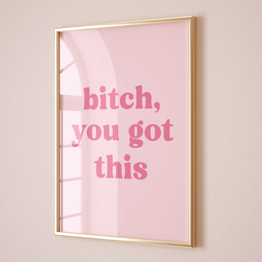 bitch-you-got-this-wall print