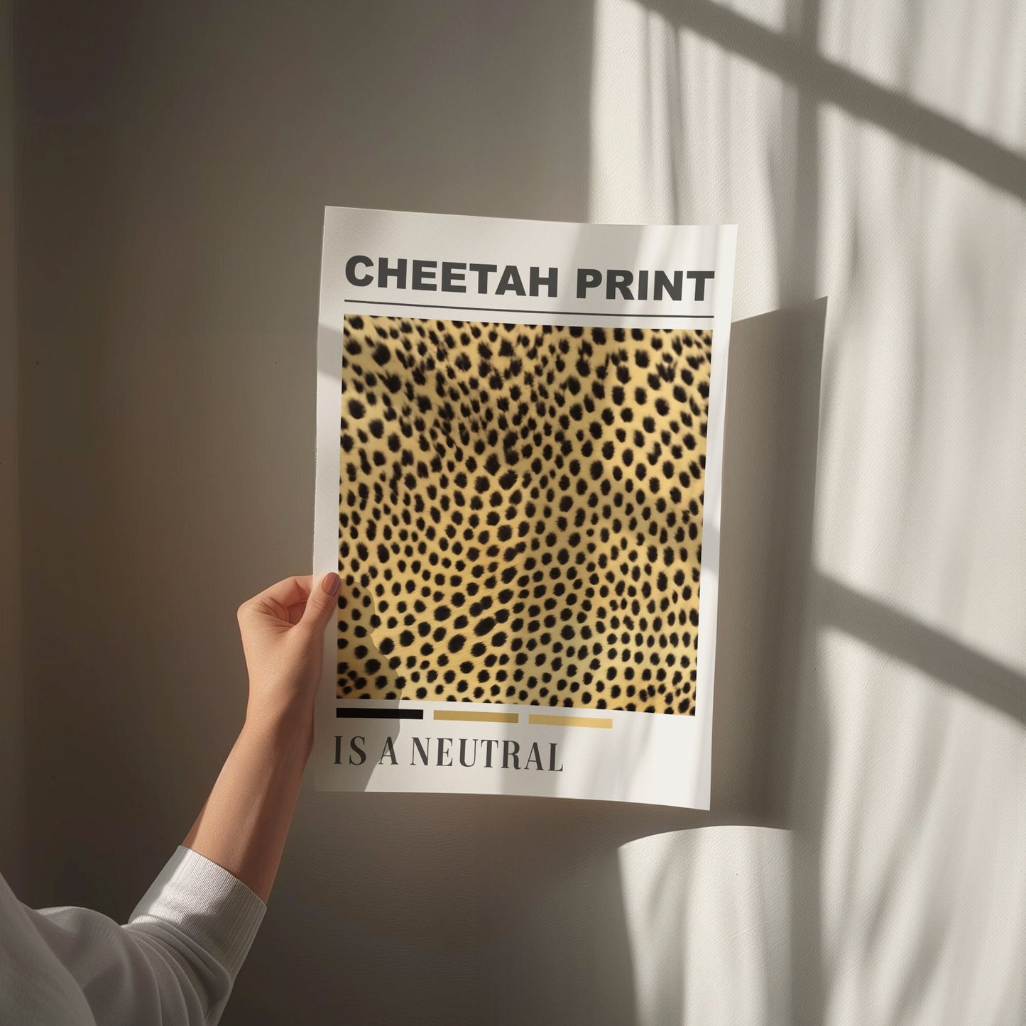 cheetah print is a neutral wall print