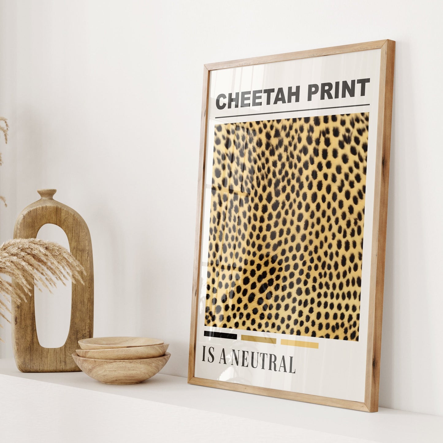 cheetah print is a neutral wall print