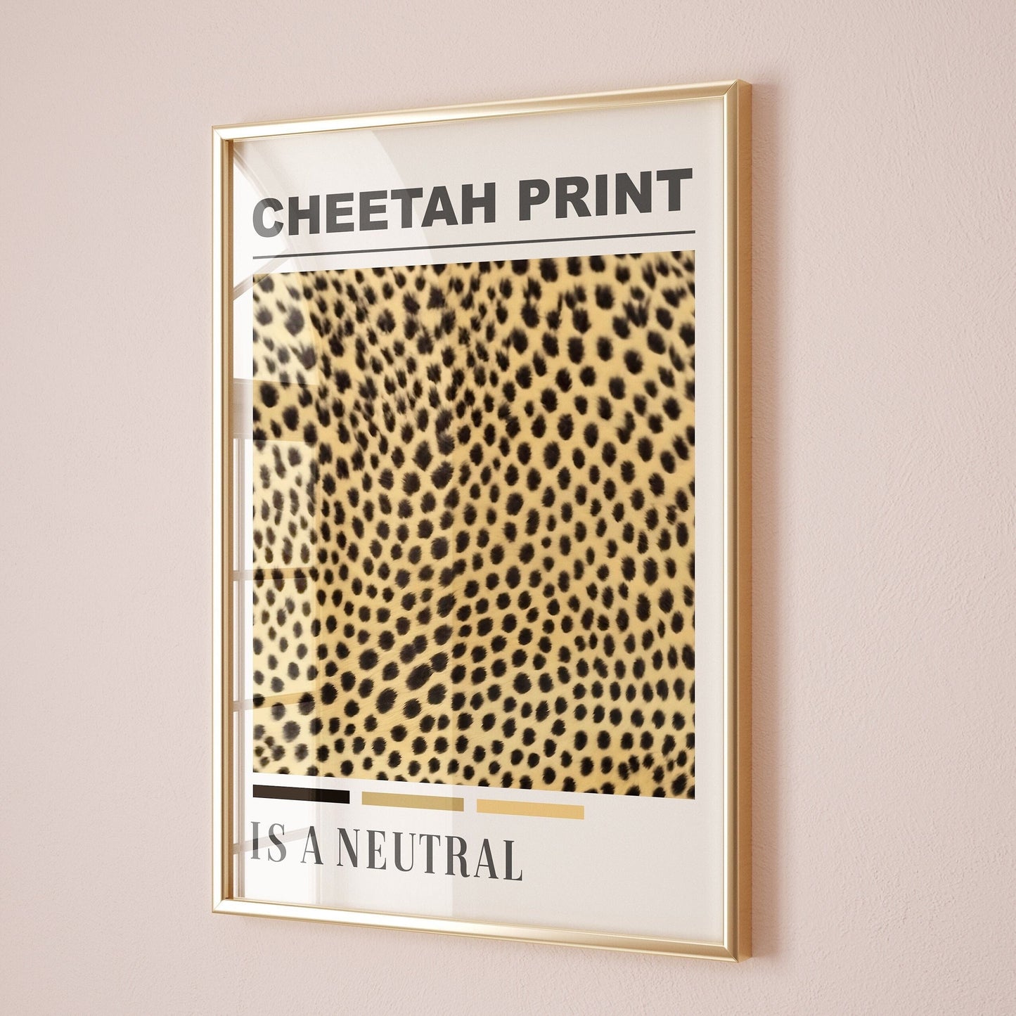 cheetah print is a neutral wall print