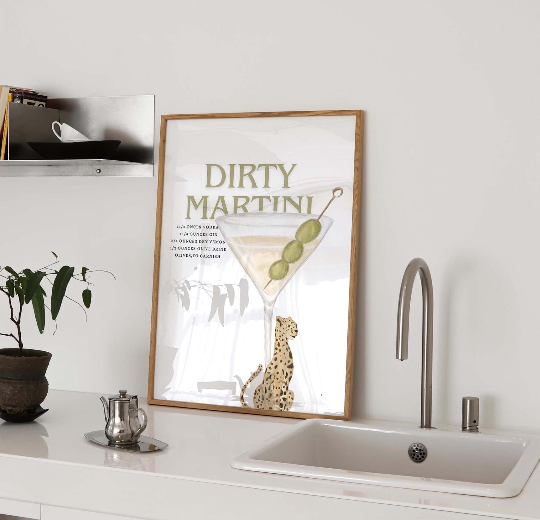 Dirty Martini Wall Print
