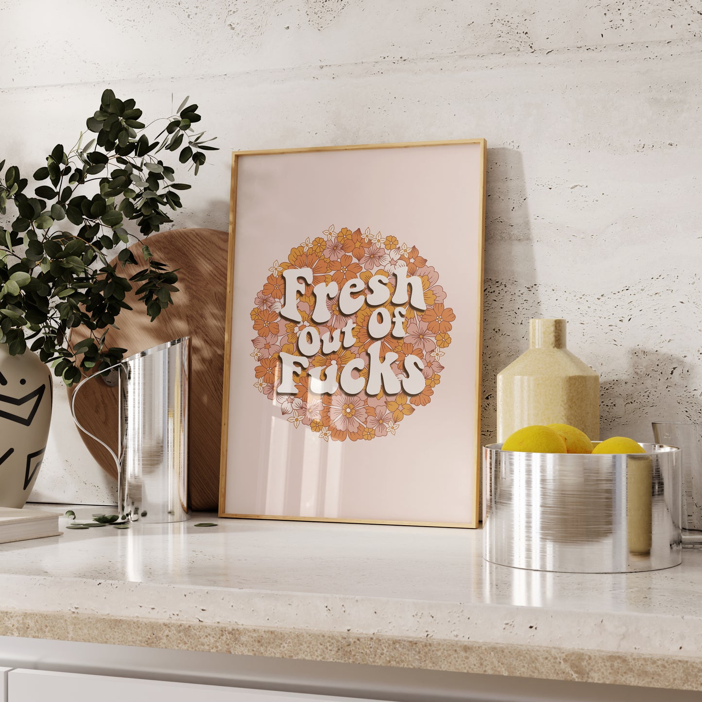 Fresh Out Of Fucks, Wall Print, Unframed Card Print