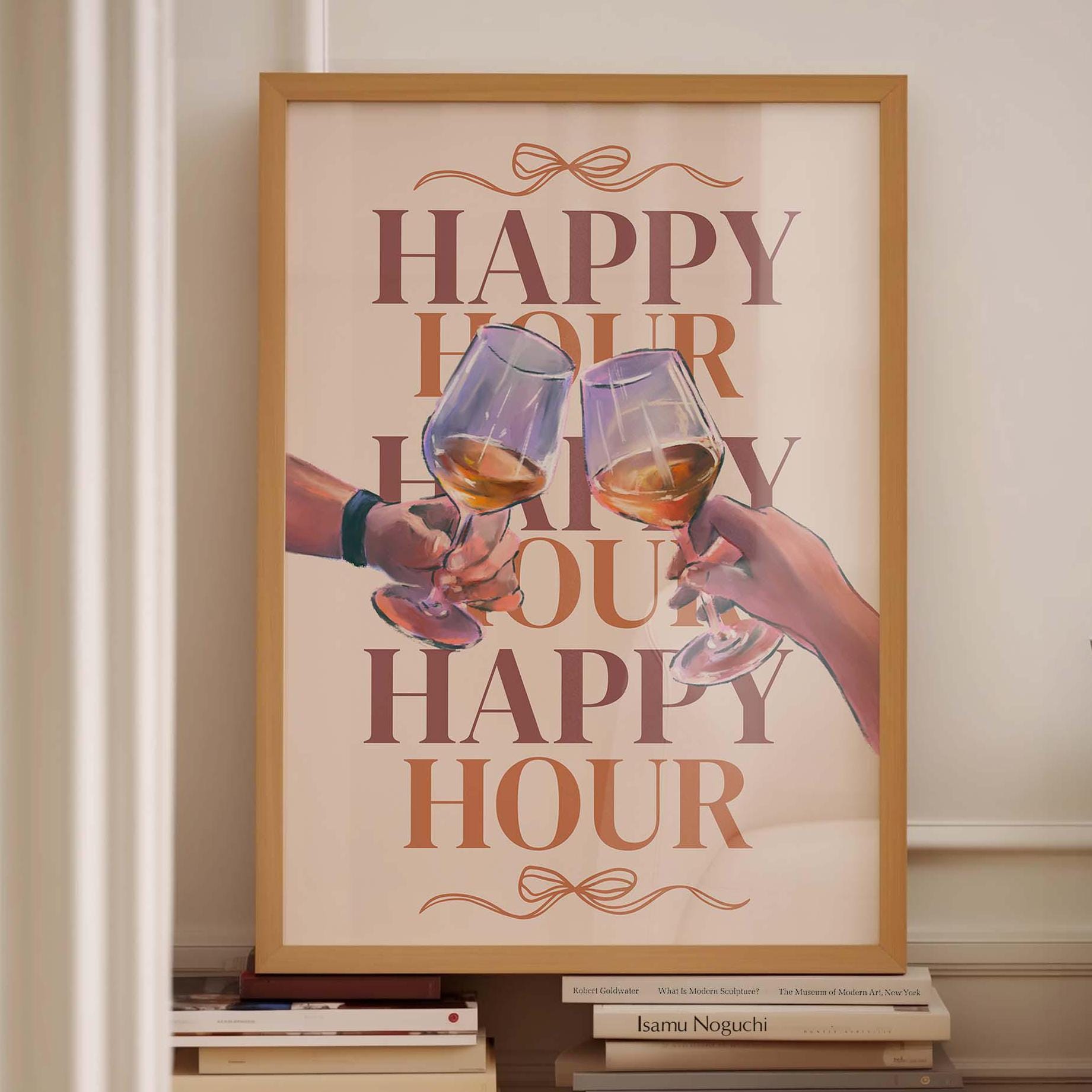 happy hour cheers wall print