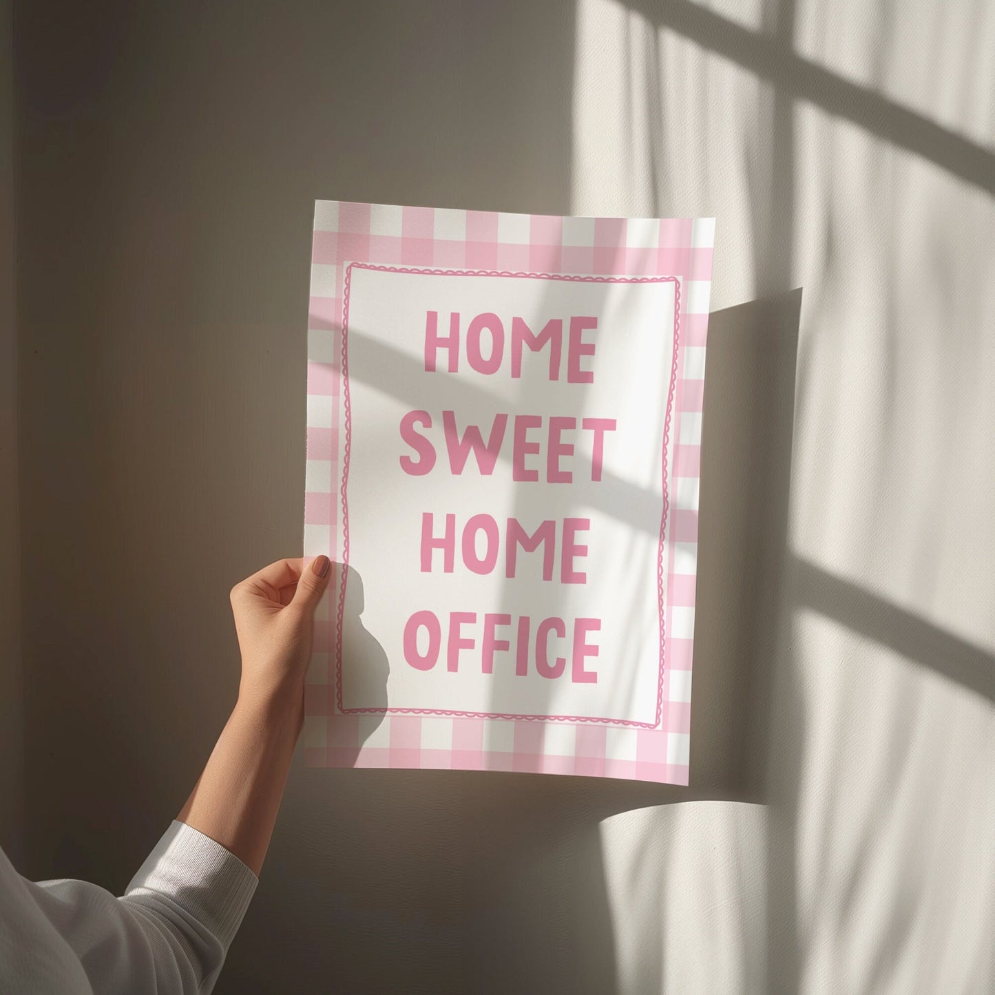 home sweet home office wall print