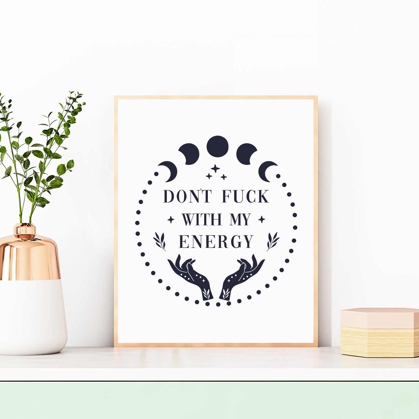 don&#39;t fuck with my energy a4 art print