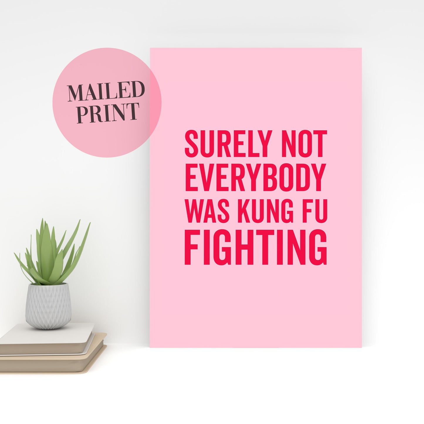 Surely Not Everybody was Kung Fu Fighting, Unframed Card Art Print