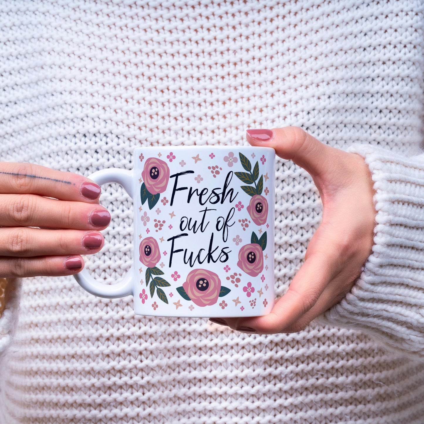 Funny Sweary Mug, Fresh Out Of Fucks Mug, Gifts For Her, Sassy Coffee Cup