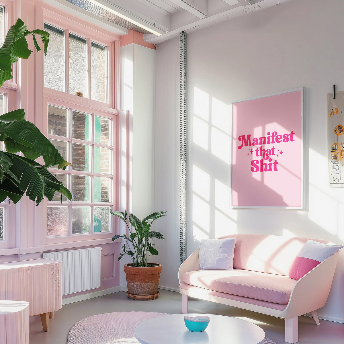 Manifest That Shit Wall Print, Unframed Card Print