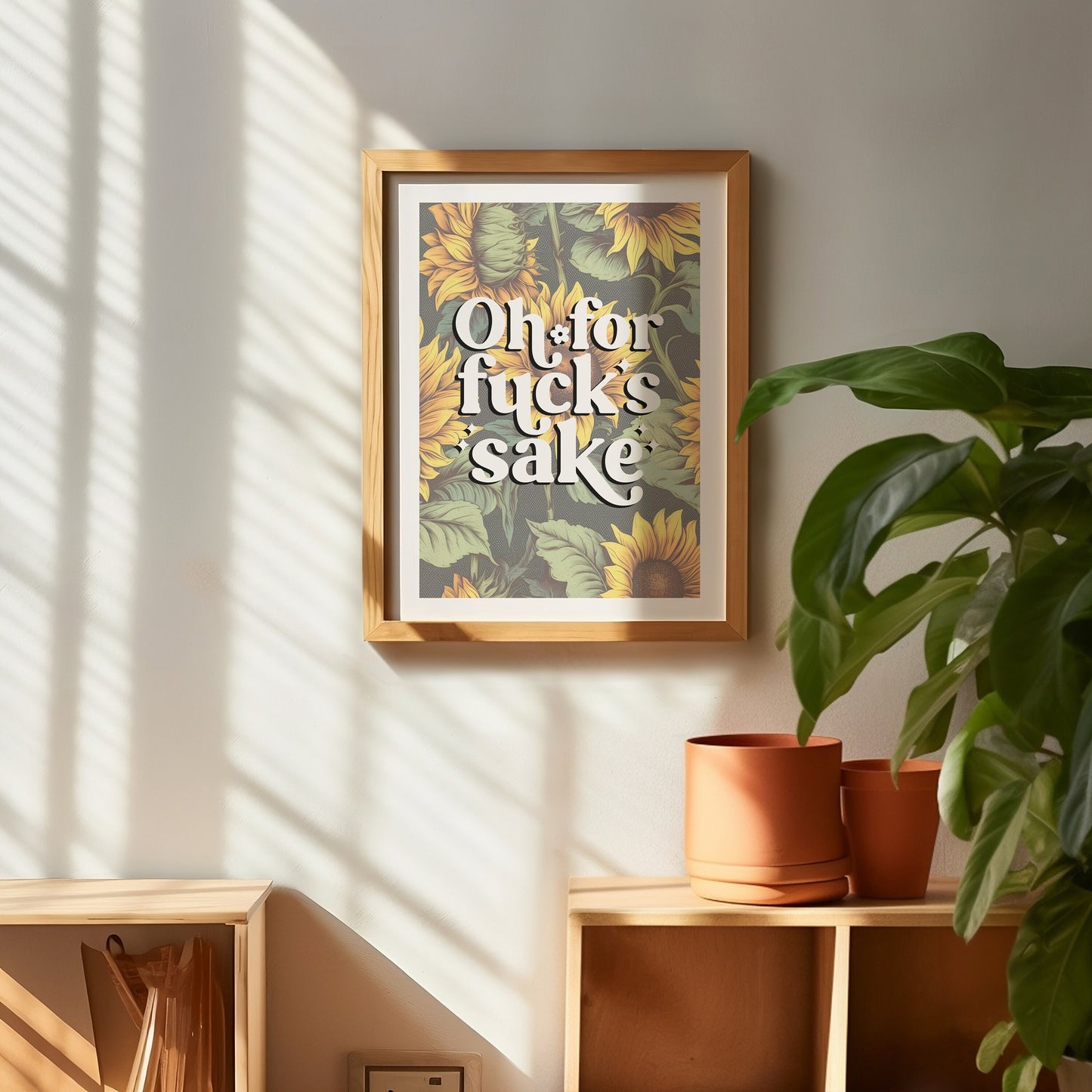 Oh For Fuck's Sake Wall Print, Unframed Card Art Print