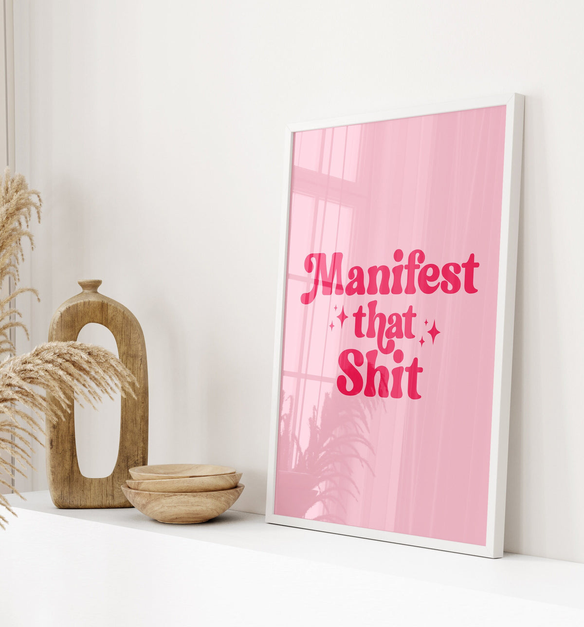 Manifest That Shit Wall Print, Unframed Card Print