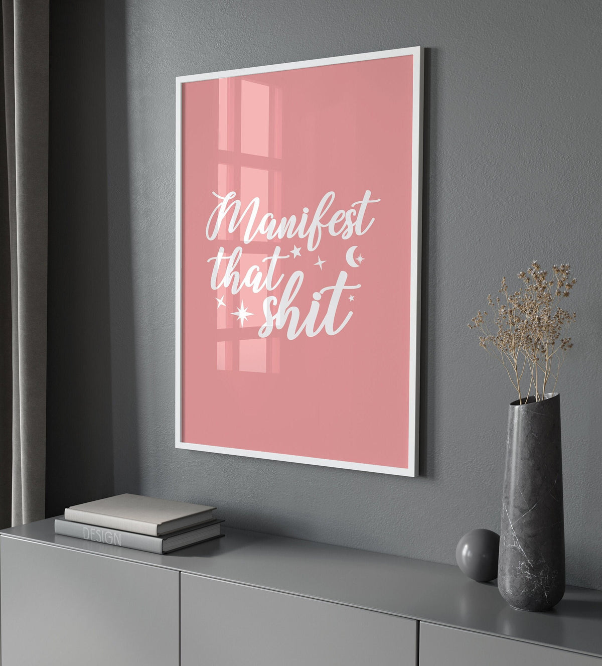 Manifest That Shit Wall Print, Unframed Card Art Print