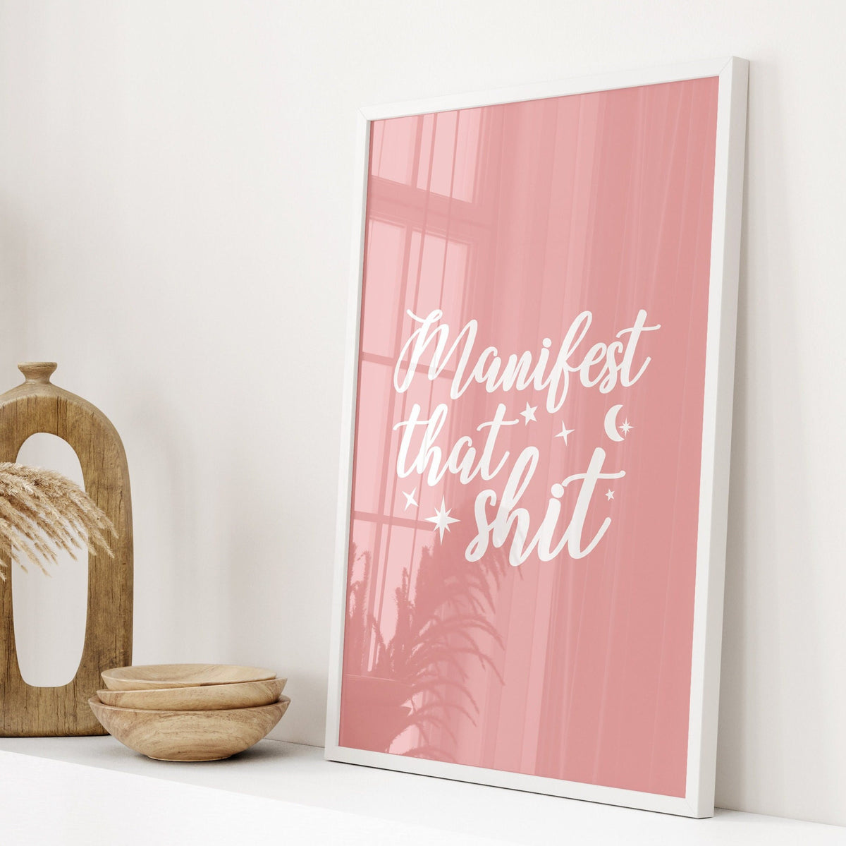 Manifest That Shit Wall Print, Unframed Card Art Print