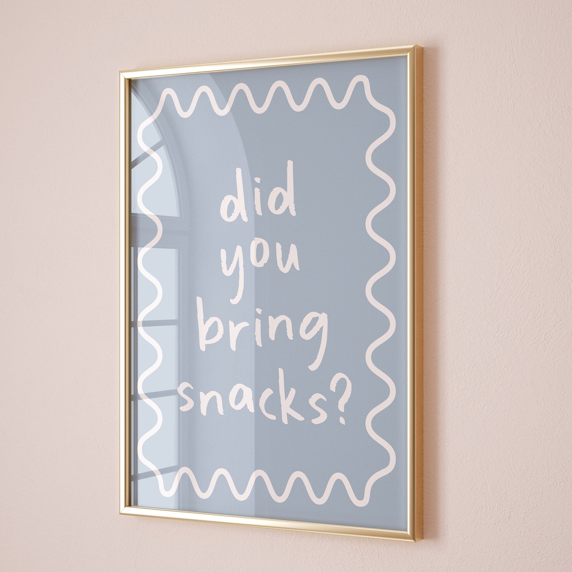 Did You Bring Snacks, Unframed Card Art Print, Funny Kitchen Wall Art