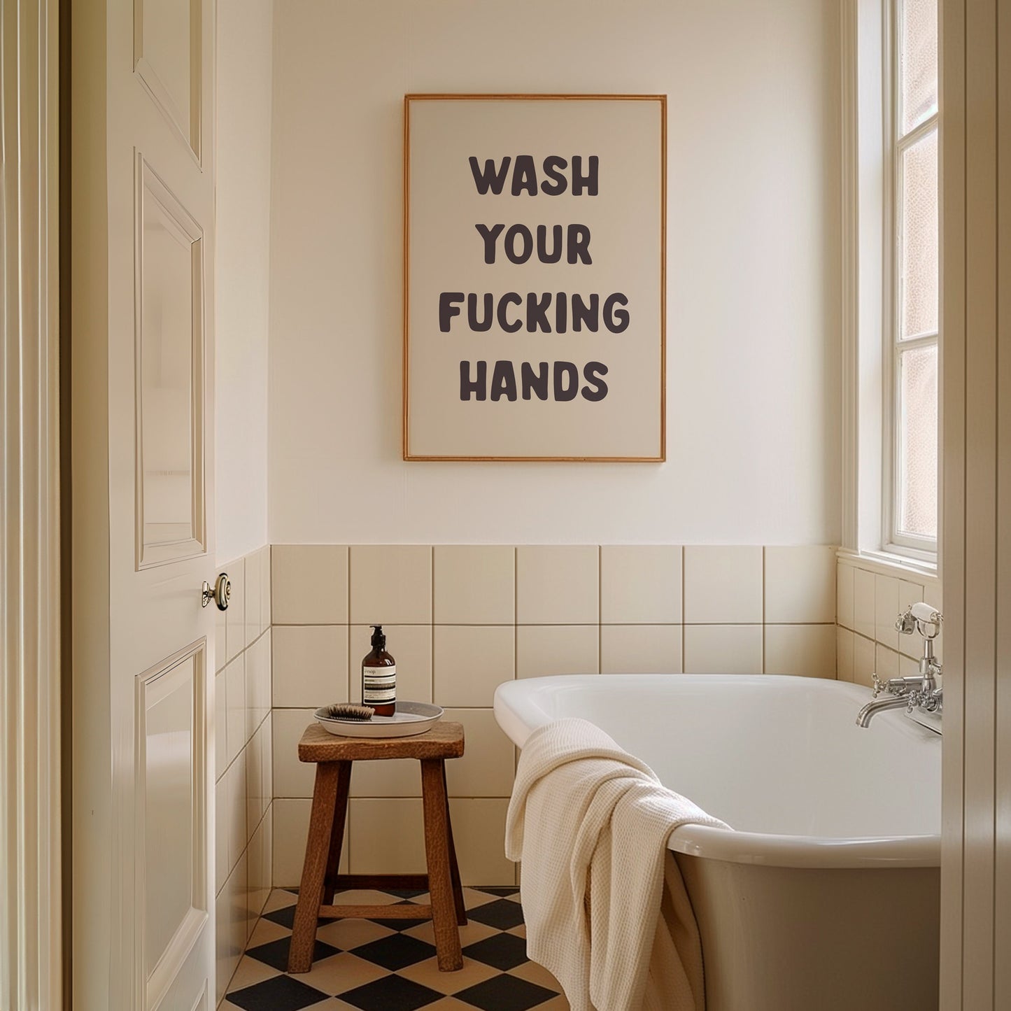 Wash Your Fucking Hands Art Print
