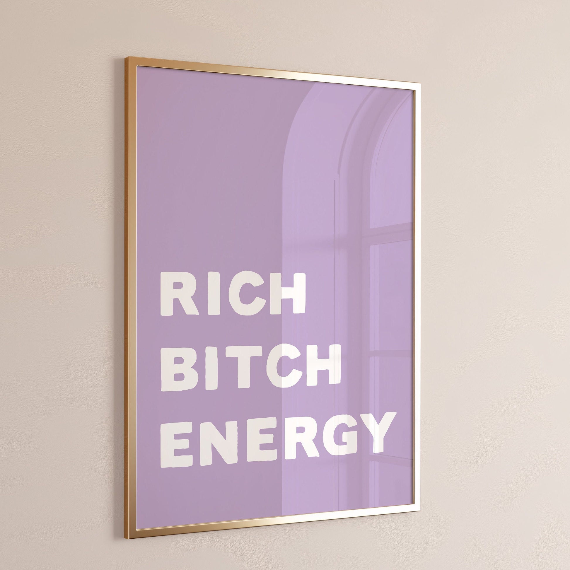 rich bitch energy print