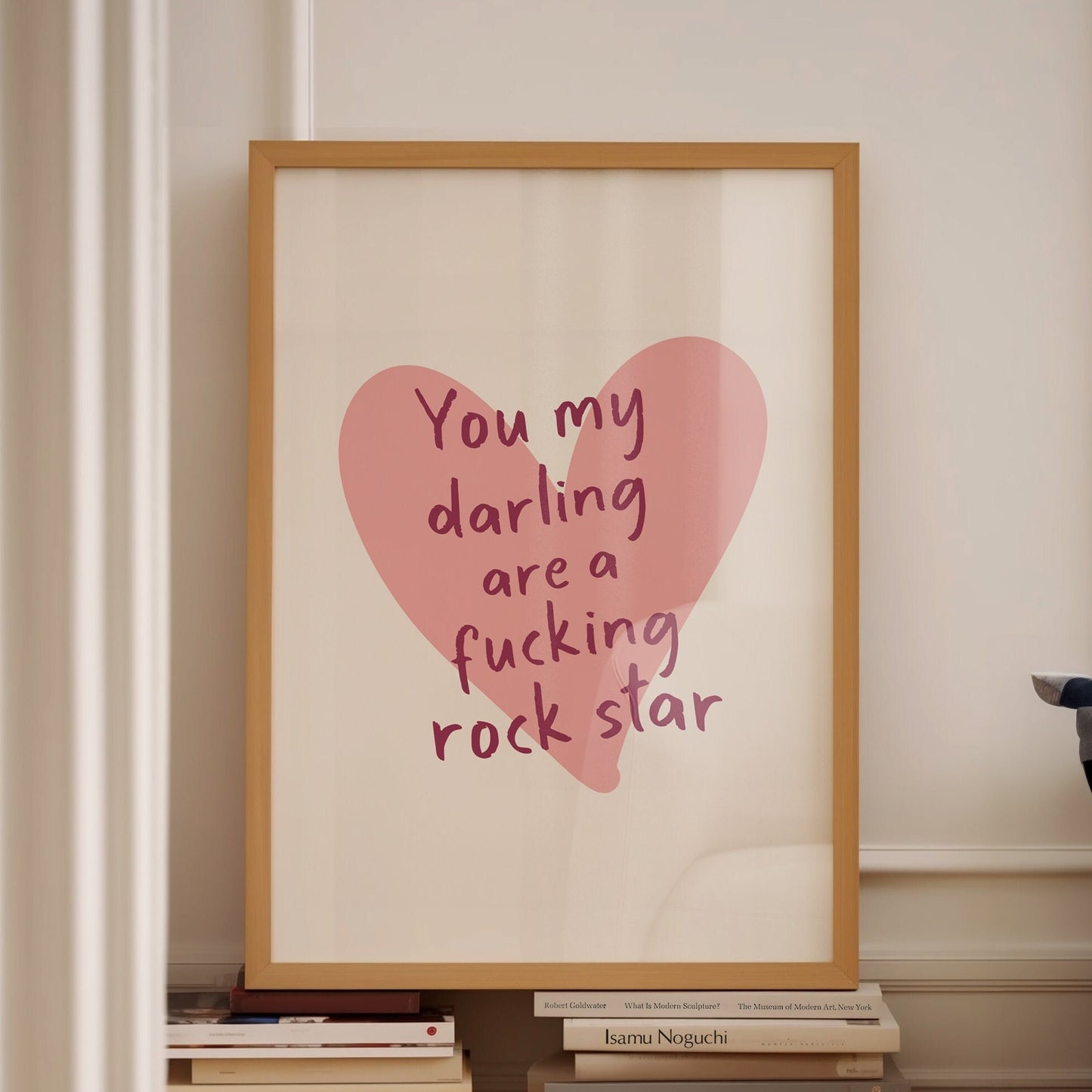 you my darling are a fucking rock star wall print