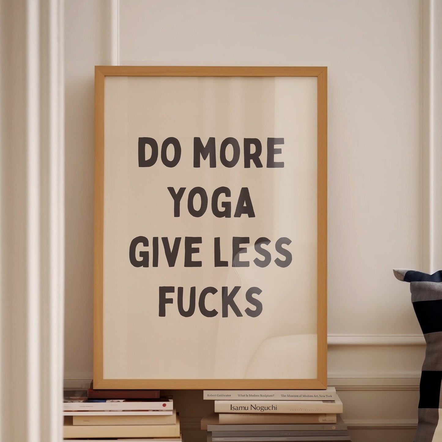 do more yoga give less fucks print