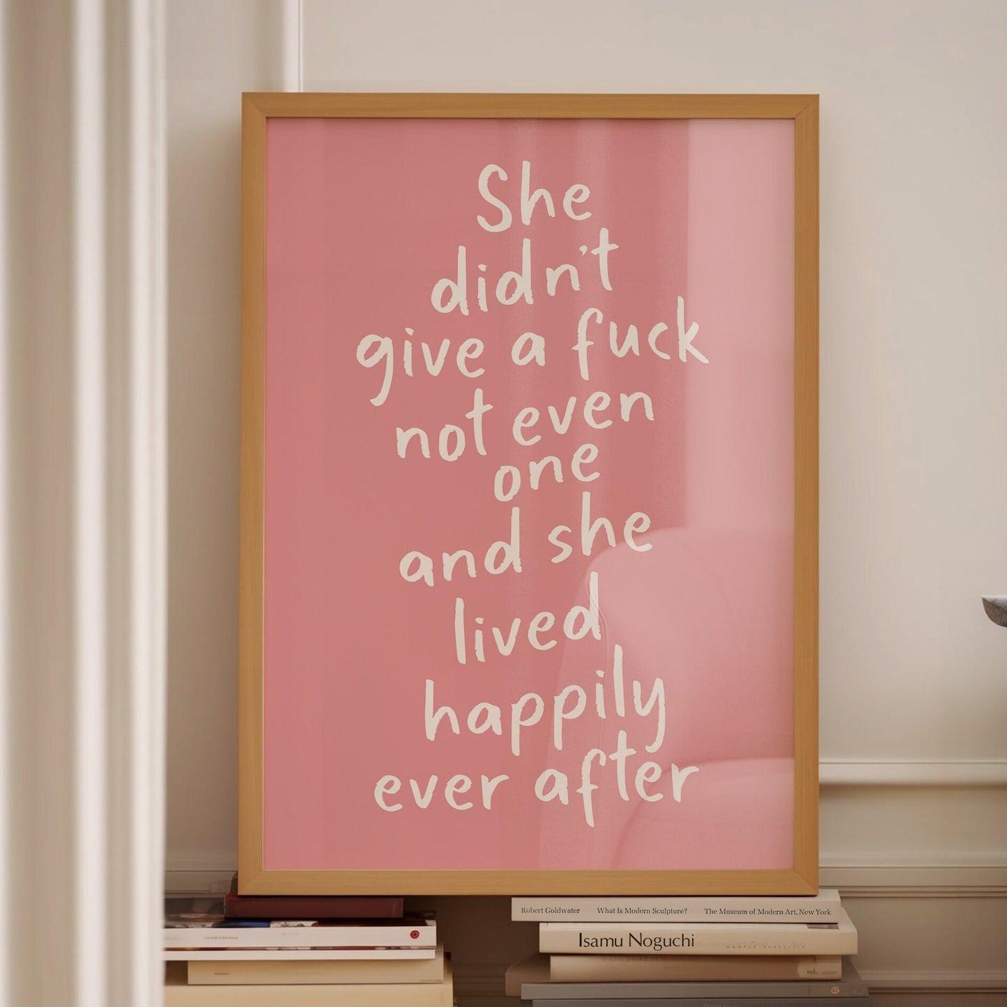 she didnt give a fuck wall print