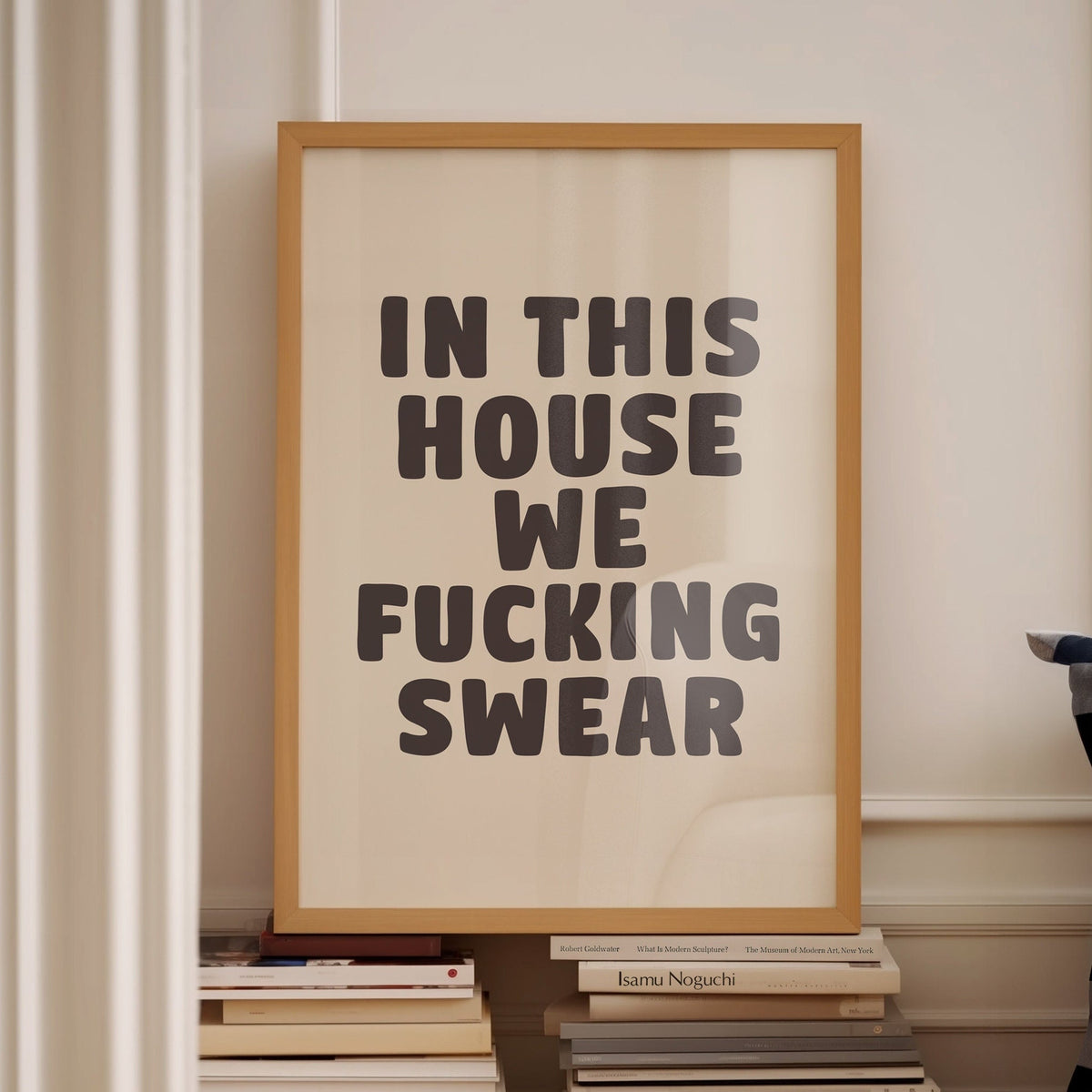 in thishouse we fucking swear wall print