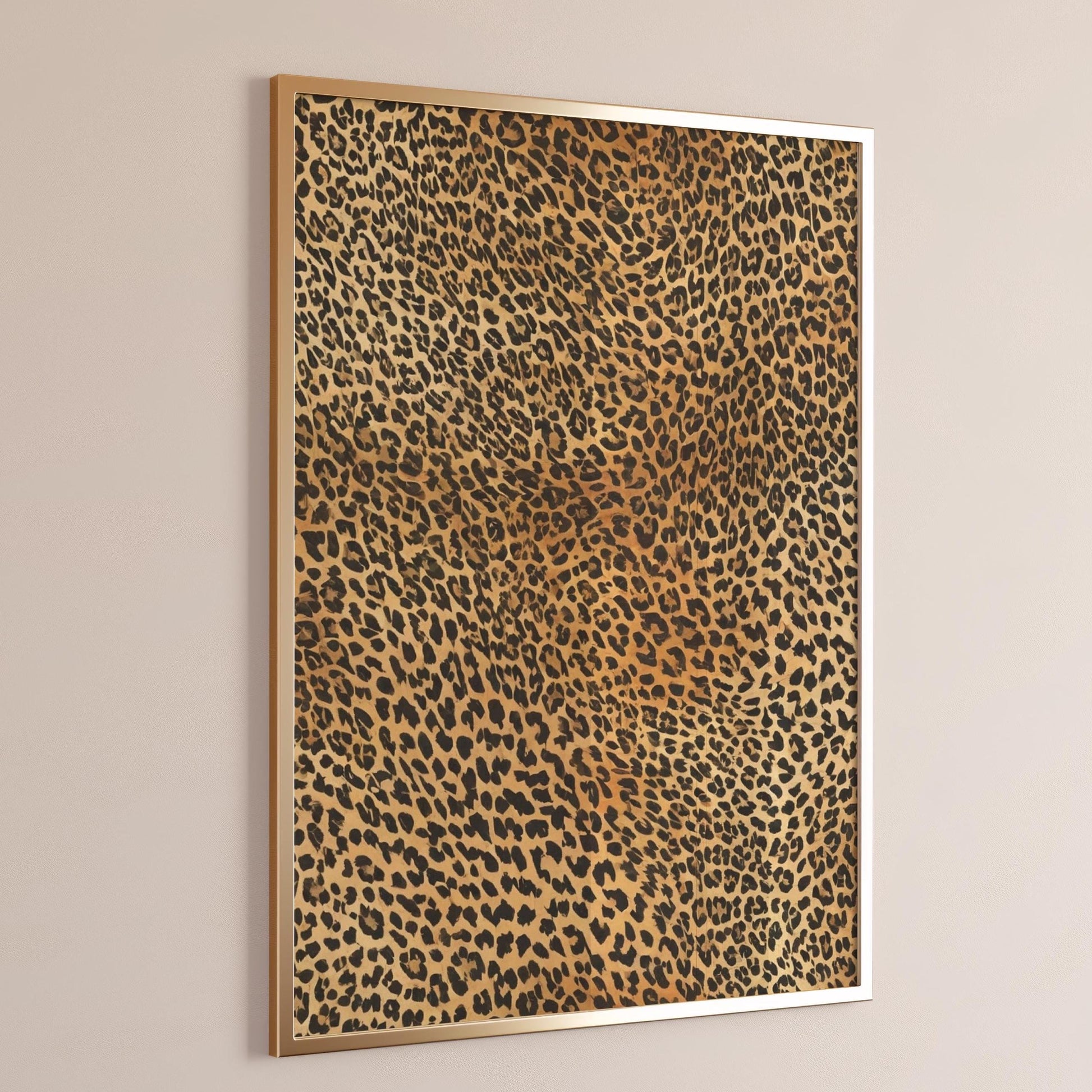 leopard print pattern wall art