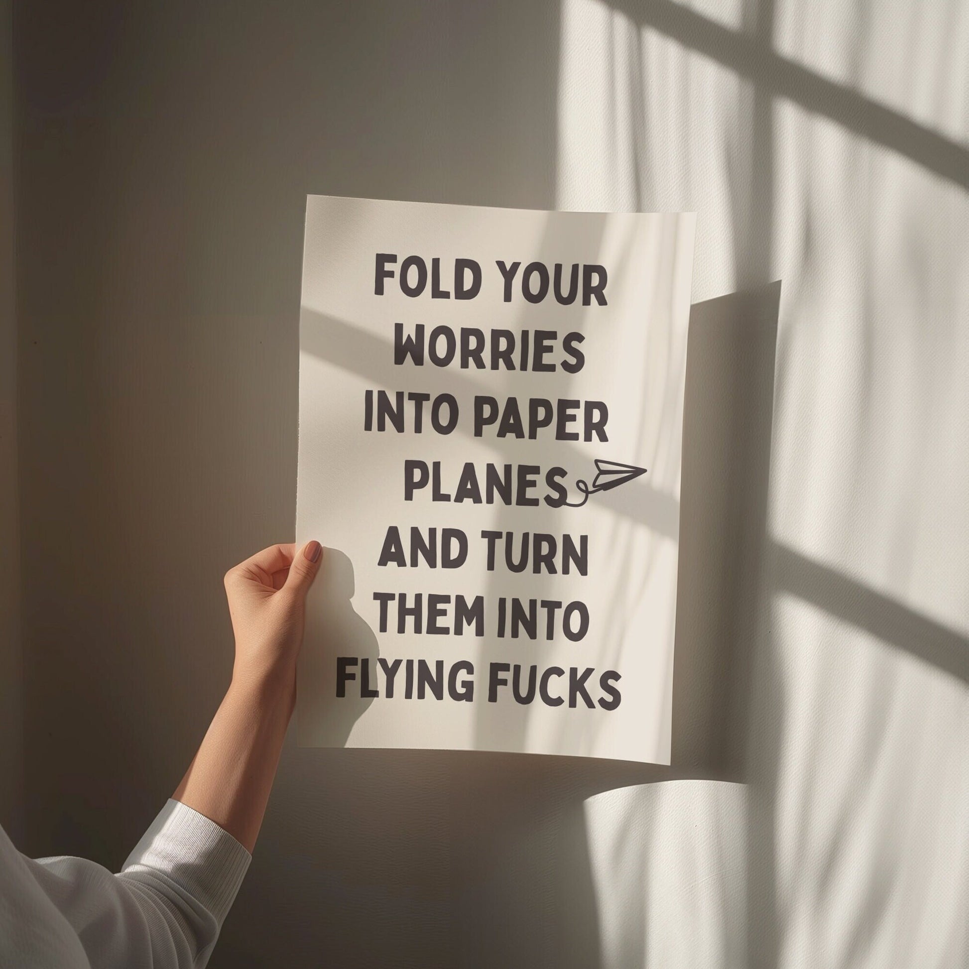 Fold Your Worries Into Paper Planes and Turn Them Into Flying Fucks