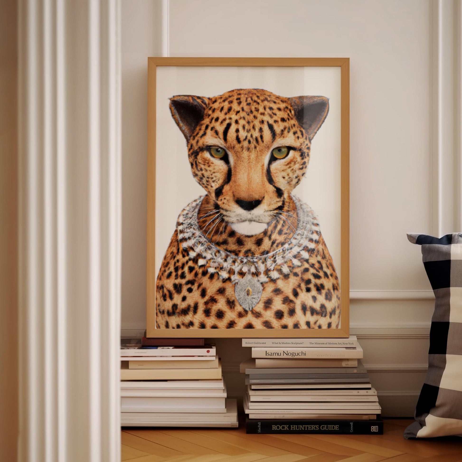 Cheetah Wall Print, Unframed Card Art Print, Cool Room Decor